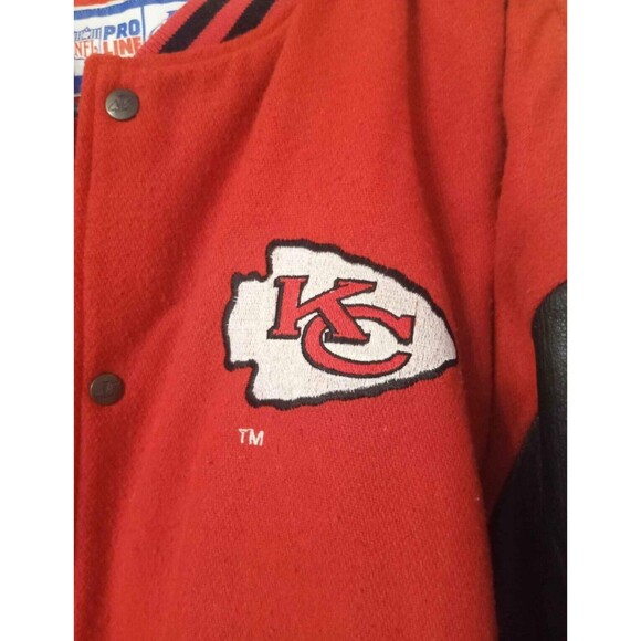 Rare Vintage 90’s Pro Line Logo Athletic Kansas City Chiefs Varsity Jacket - Picture 6 of 9